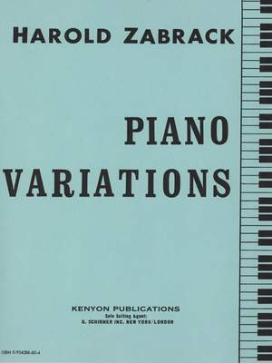 Harold Zabrack: PIANO VARIATIONS
