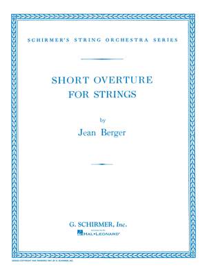 Jean Berger: Short Overture for Strings