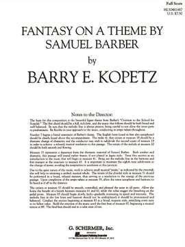 Barry E. Kopetz: Fantasy on a Theme by Samuel Barber