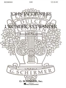 John Jacob Niles: I Wonder as I Wander