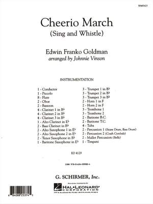 Edwin Franko Goldman: Cheerio March (Sing and Whistle)