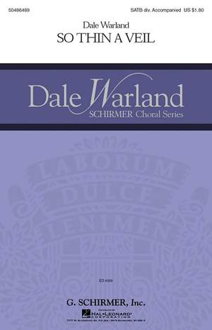 Dale Warland: So Thin a Veil