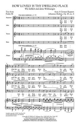 Johannes Brahms: How Lovely Is Thy Dwelling Place