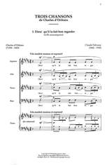 Trois Chansons SATB Product Image