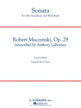 Robert Muczynski: Sonata for Alto Saxophone, Op. 29