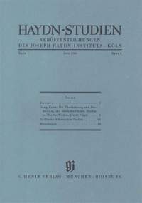 Haydn-Studien Bd. 1 Heft 1