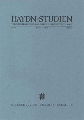 Haydn-Studien Bd. 1 Heft 2
