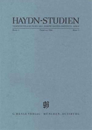 Haydn-Studien Bd. 1 Heft 2