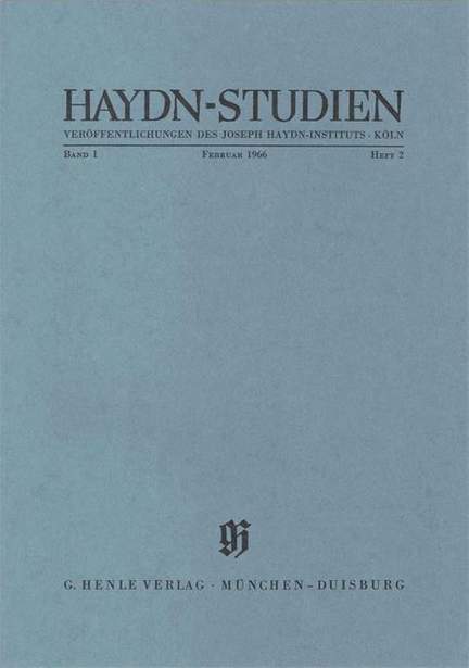 Haydn-Studien Bd. 1 Heft 2