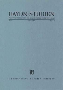 Haydn-Studien Bd. 1 Heft 4