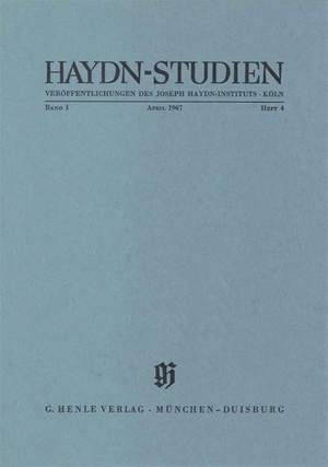 Haydn-Studien Bd. 1 Heft 4