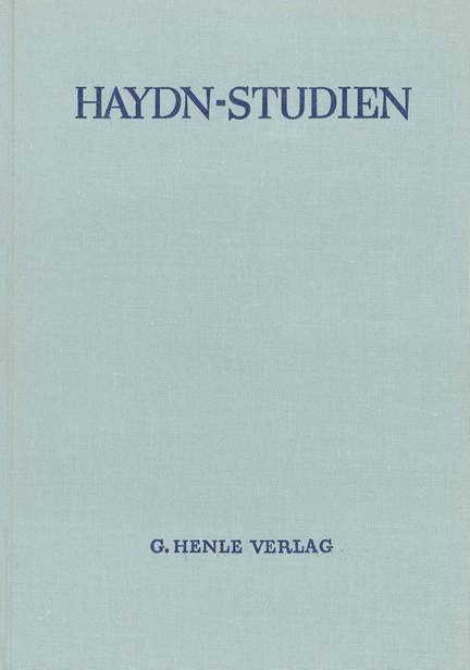 Haydn-Studien Einb.-Decke 1