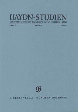 Haydn-Studien Bd. 2 Heft 3