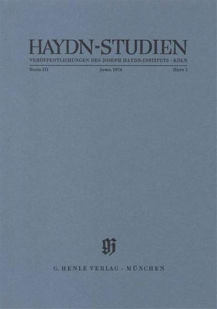 Haydn-Studien Bd. 3 Heft 2