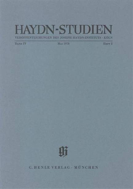 Haydn-Studien Bd. 4 Heft 2