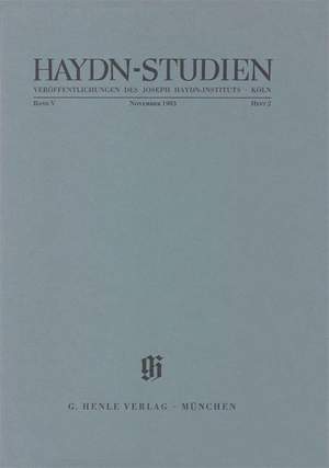 Haydn-Studien Bd. 5 Heft 2