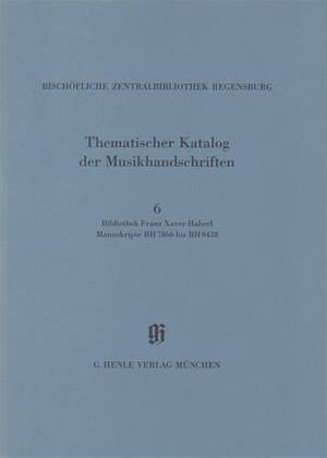 KBM 14/6 Bibliothek Franz Xaver Haberl