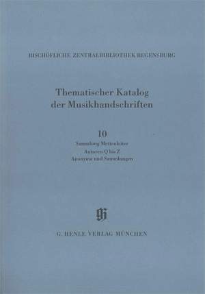 KBM 14/10 Sammlung Mettenleiter, Autoren Q bis Z