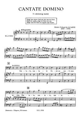 M.R. Delalande: Cantate Domino