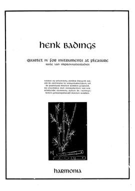 Henk Badings: Quartet IV for instruments at pleasure