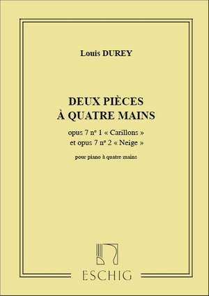 Louis Durey: Deux Pieces A Quatre Mains