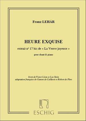 Franz Lehár: Veuve Joyeuse (Vedova Allegra) N 17B Soprano-Piano