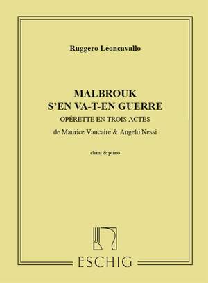 Ruggero Leoncavallo: Malbrouk s'en va-t-en guerre  Cht-Piano