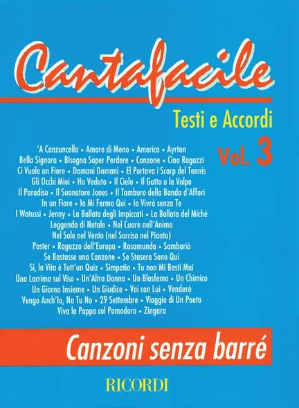 Cantafacile Volume 3