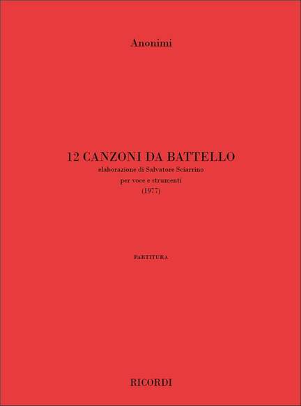 12 Canzoni Da Battello