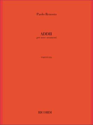P. Renosto: Addii