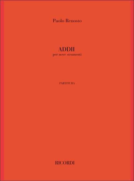 P. Renosto: Addii