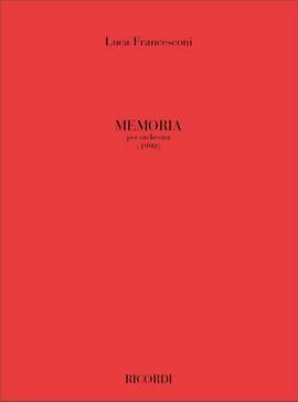Luca Francesconi: Memoria