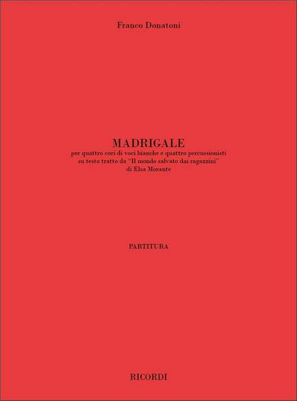 Franco Donatoni: Madrigale