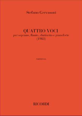 Stefano Gervasoni: Quattro Voci