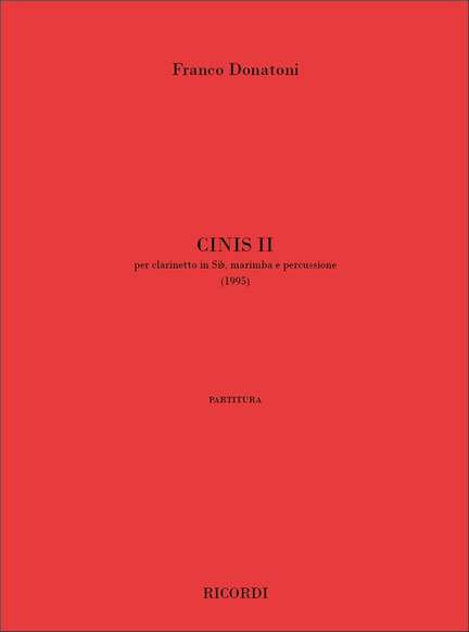 Franco Donatoni: Cinis II