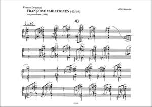 Franco Donatoni: Francoise Variationen (43-49)