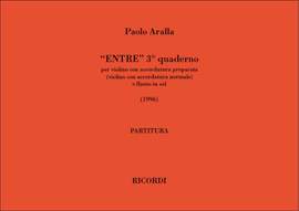 P. Aralla: Entre Terzo Quaderno