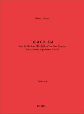 Betty Olivero: Der Golem. Score For The Film 'Der Golem'
