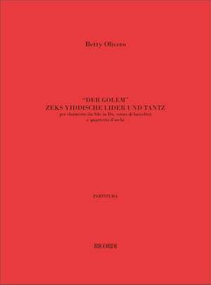 Betty Olivero: Der Golem Zeks Yiddishe Lider Un Tanz