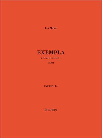 Ivo Malec: Exempla