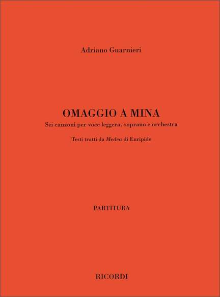 Adriano Guarnieri: Omaggio A Mina