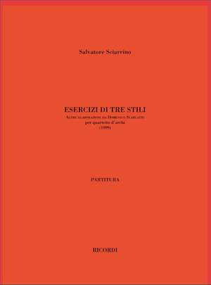 Salvatore Sciarrino: Esercizi Di Tre Stili