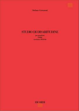 Stefano Gervasoni: Studio Di Disabitudine