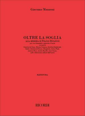Giacomo Manzoni: Oltre La Soglia
