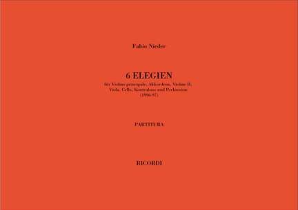 Fabio Nieder: 6 Elegien
