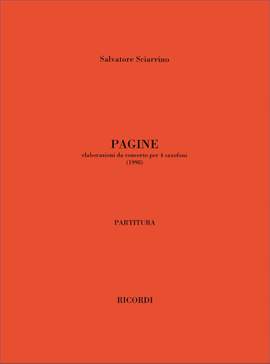 Salvatore Sciarrino: Pagine. Elaborazioni Da Concerto