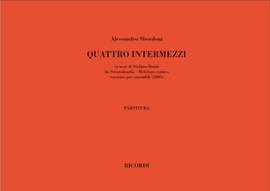 Alessandro Sbordoni: Quattro Intermezzi