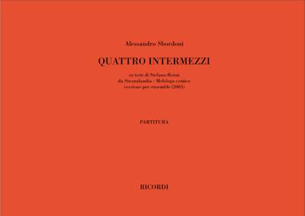 Alessandro Sbordoni: Quattro Intermezzi