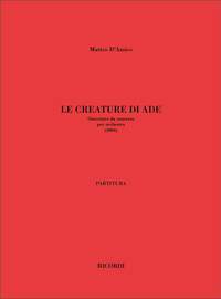 M. D'Amico: Le Creature Di Ade