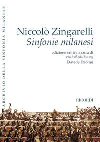 Niccolo Zingarelli: Sinfonie Milanesi